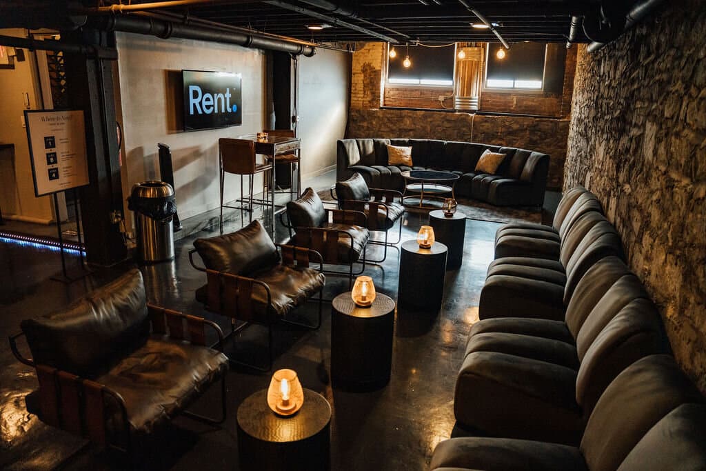 Seating area in the Cellar