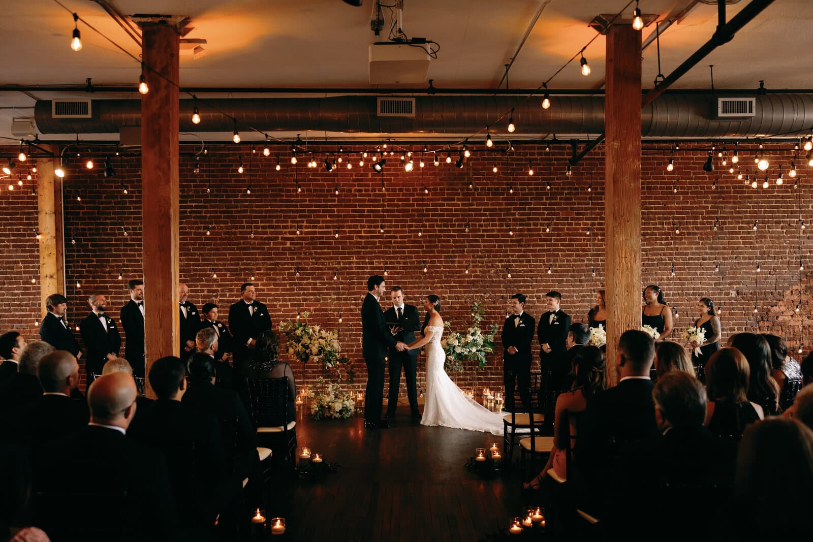 Couple saying 'I do'