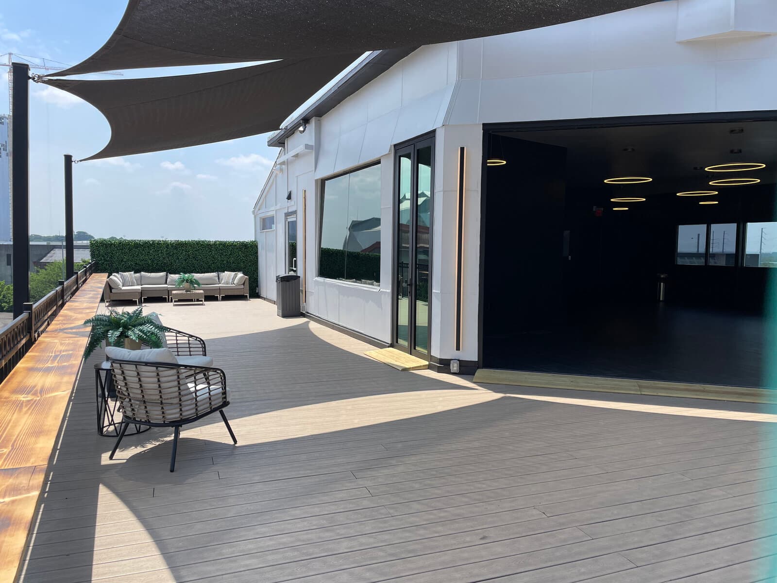 Sunny day on the Rooftop Terrace